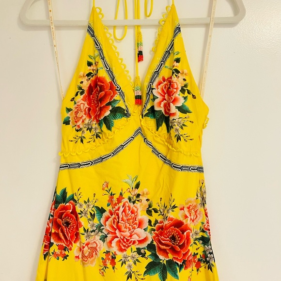 Farm Rio floral halter dress xs - Picture 2 of 6